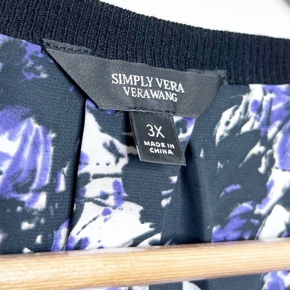 New with Tag Womens Simply Vera Vera Wang Mystical Amethyst Layered Sweater Plus - Picture 12 of 16